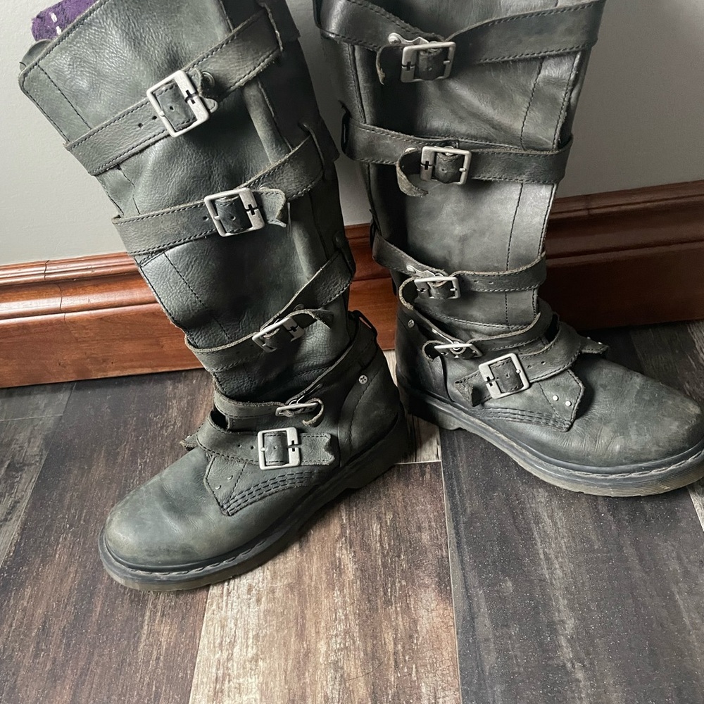 Good shape soft grey dr Martens